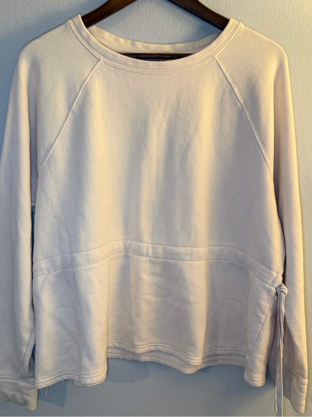 Athleta Cream Cozy Crewneck Pullover